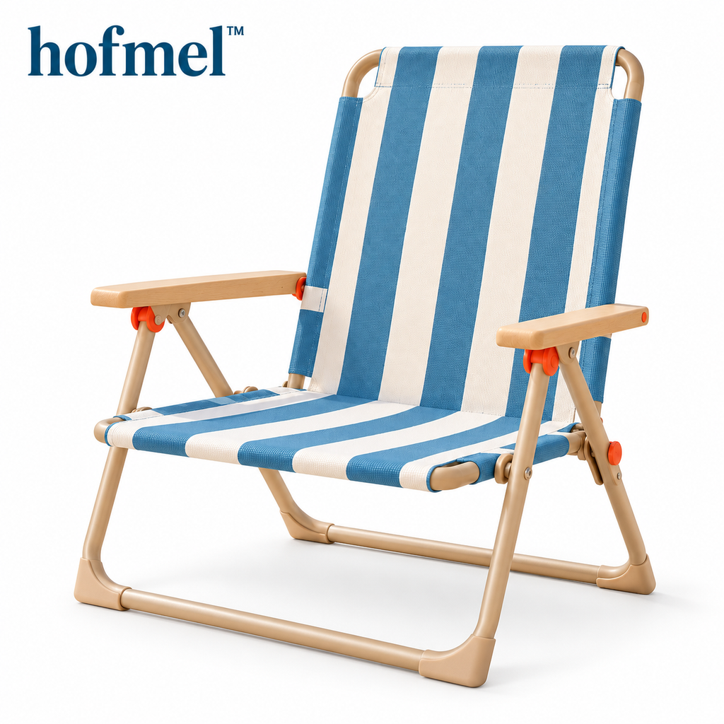 𝐡𝐨𝐟𝐦𝐞𝐥™ Striped Folding Beach Chair