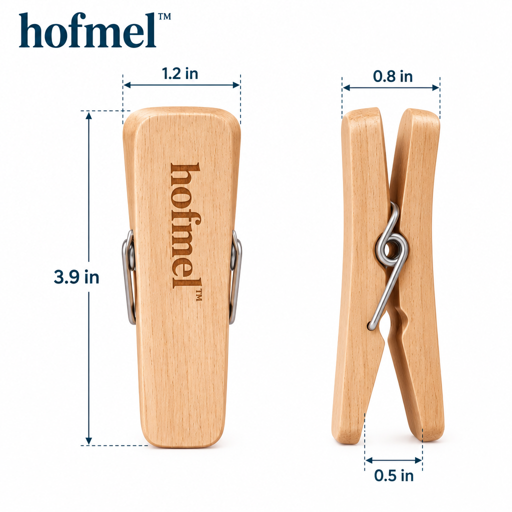𝐡𝐨𝐟𝐦𝐞𝐥™ Wooden Beach Towel Clips
