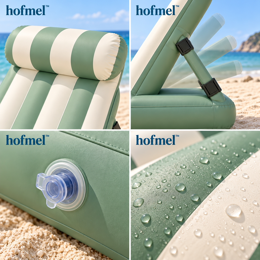 𝐡𝐨𝐟𝐦𝐞𝐥™ Inflatable Beach Lounge Pillow