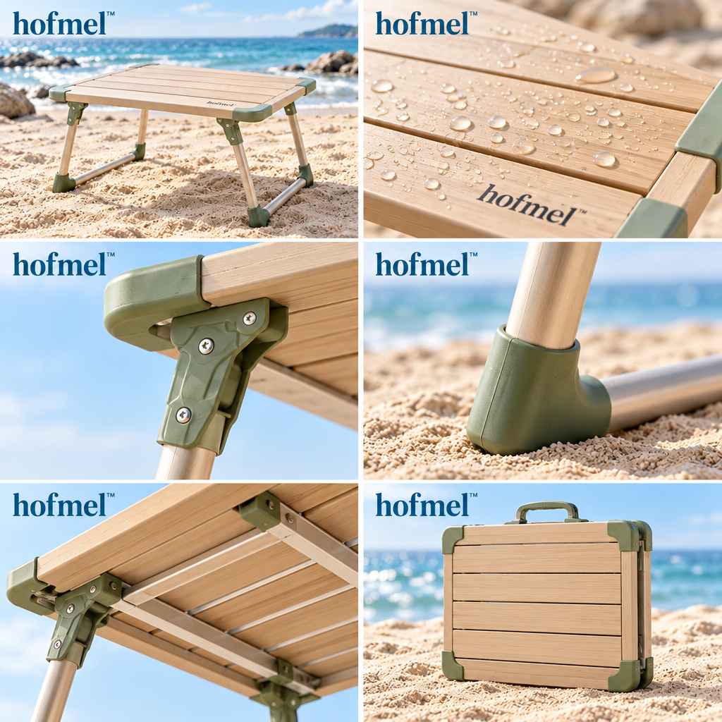 𝐡𝐨𝐟𝐦𝐞𝐥™ Portable Folding Beach Table