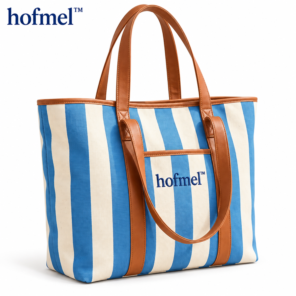 𝐡𝐨𝐟𝐦𝐞𝐥™ Canvas Beach Tote Bag