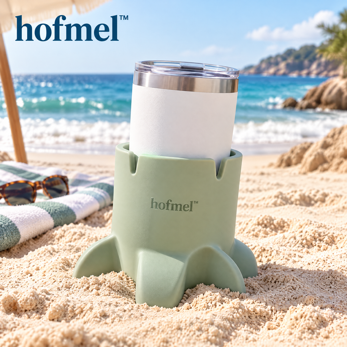 𝐡𝐨𝐟𝐦𝐞𝐥™ Silicone Beach Cup Holder