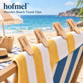 𝐡𝐨𝐟𝐦𝐞𝐥™ Wooden Beach Towel Clips