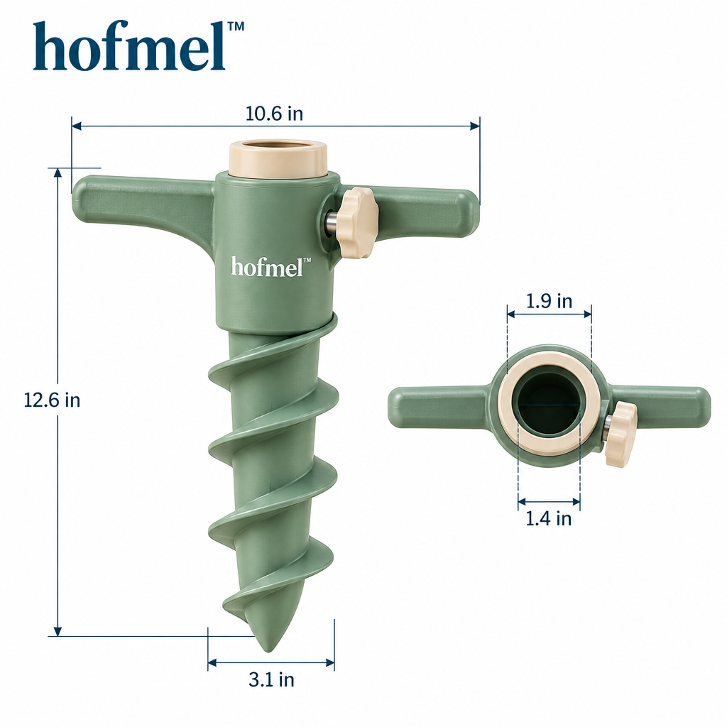 𝐡𝐨𝐟𝐦𝐞𝐥™ Portable Beach Umbrella Sand Anchor