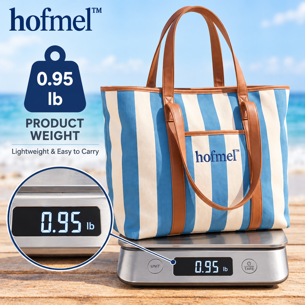 𝐡𝐨𝐟𝐦𝐞𝐥™ Canvas Beach Tote Bag
