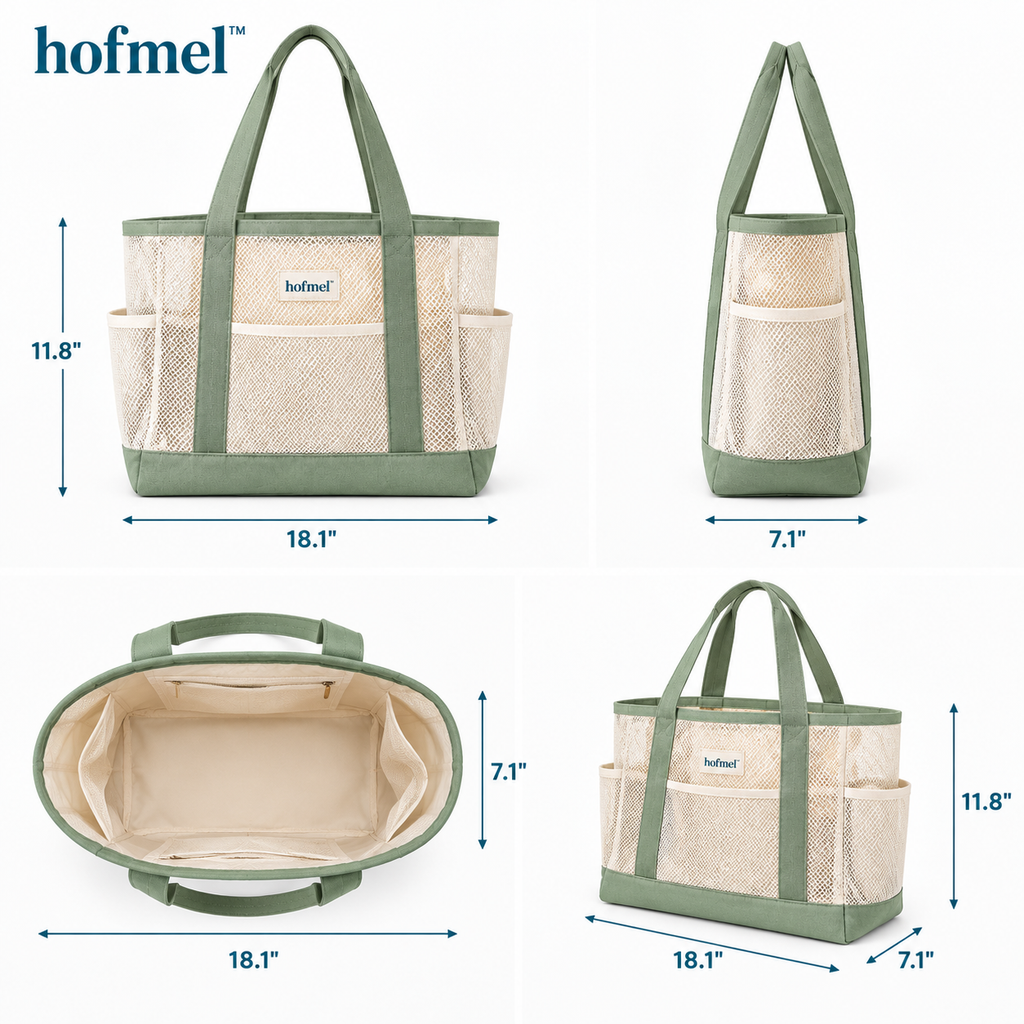 𝐡𝐨𝐟𝐦𝐞𝐥™ Mesh Beach Carryall Bag