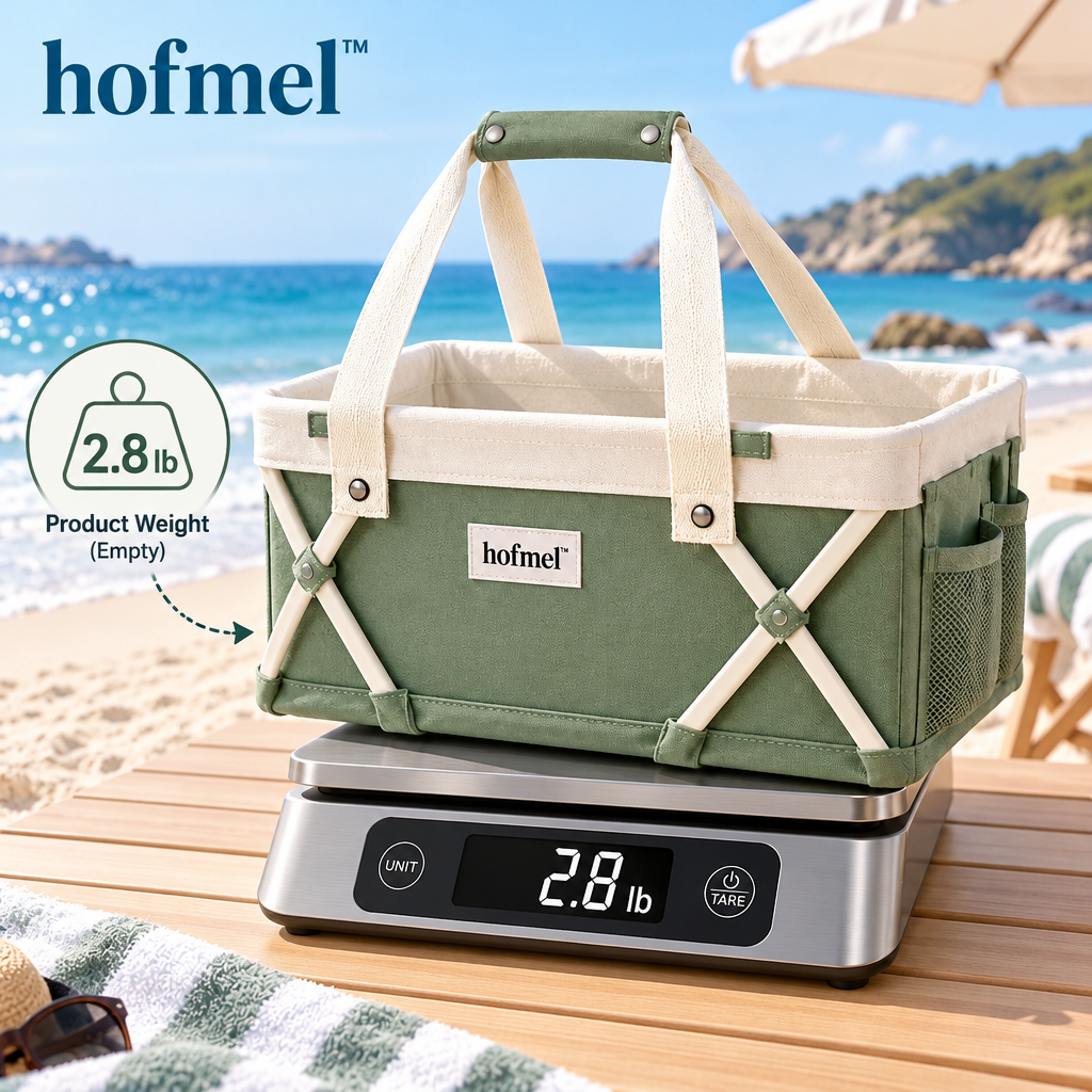 𝐡𝐨𝐟𝐦𝐞𝐥™ Foldable Beach Storage Basket