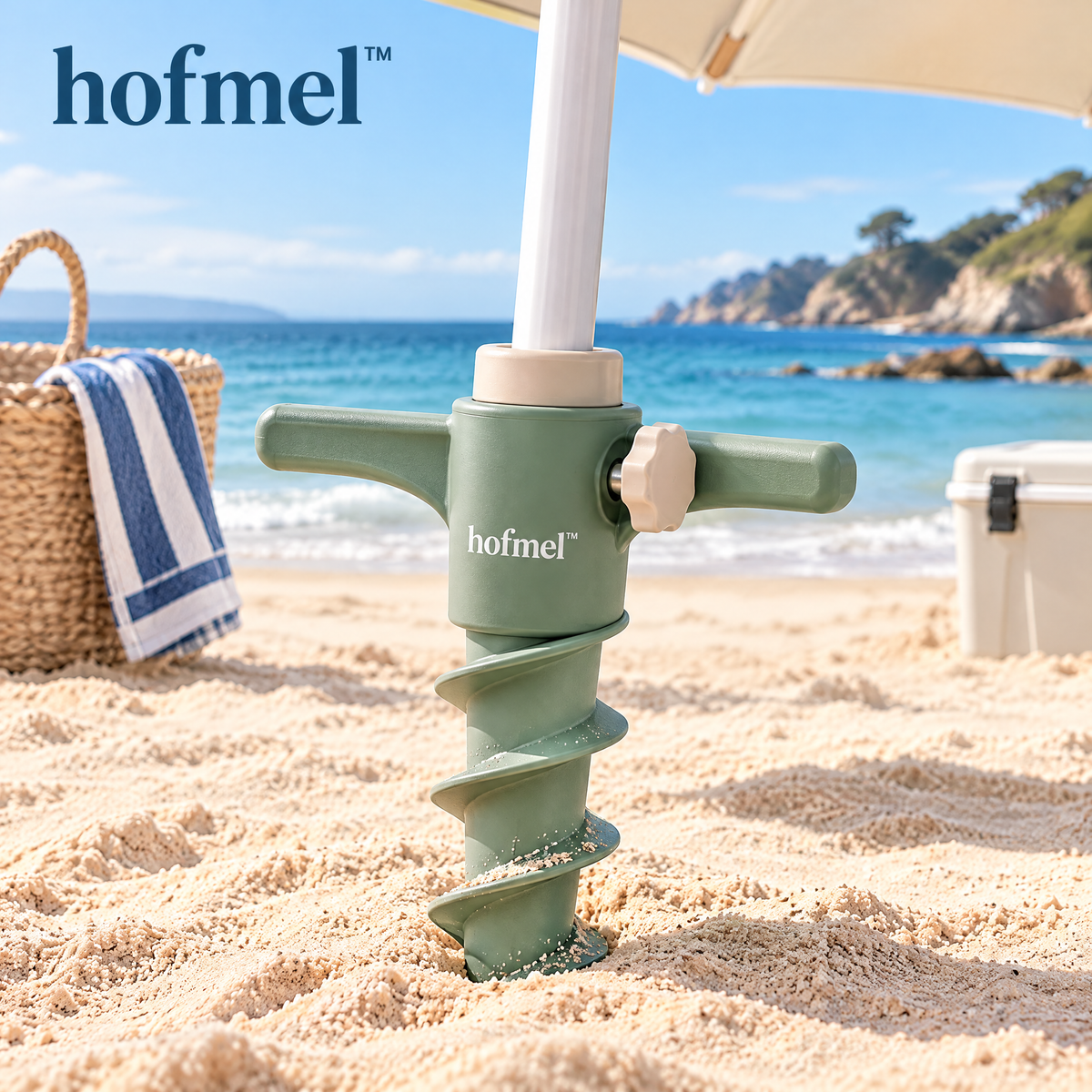 𝐡𝐨𝐟𝐦𝐞𝐥™ Portable Beach Umbrella Sand Anchor